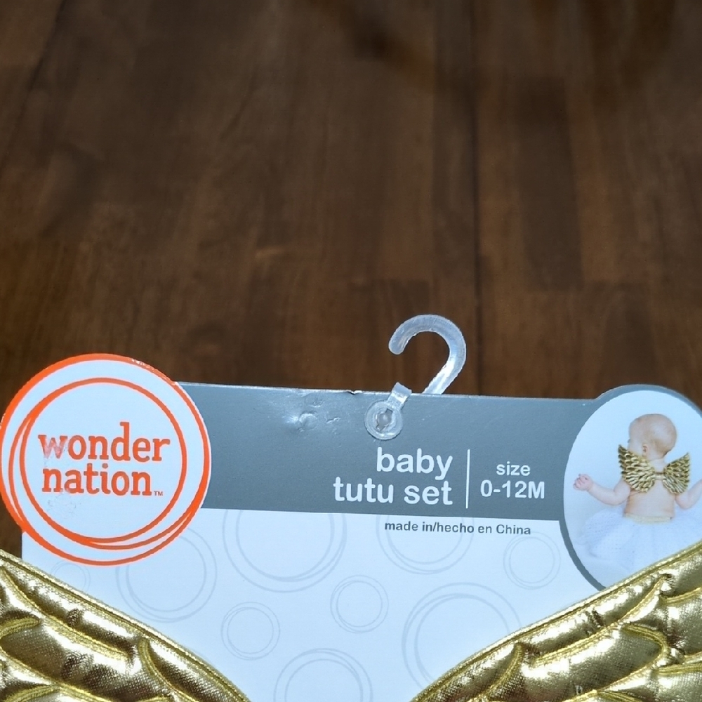 Wonder Nation Gold Winged Tutu Set - Picture 2 of 3